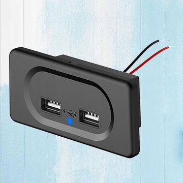 Панель с двумя разъемами для быстрого зарядного устройства USB для