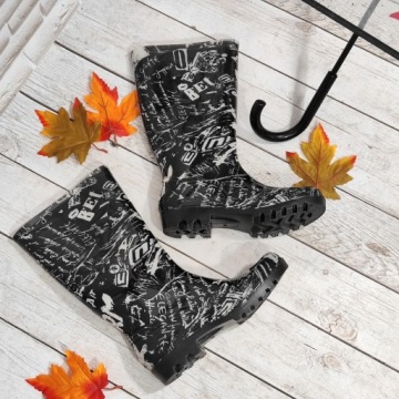 ВЫСОКИЕ ЖЕНСКИЕ БРЮКИ С ГЕОМЕТРИЧЕСКИМ УЗОРОМ, размер 36