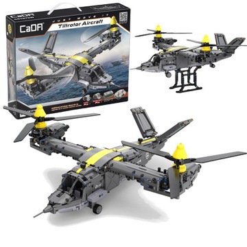 KLOCKI DUŻY SAMOLOT ŚMIGŁOWIEC HELIKOPTER 1436 EL.