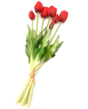 Букет из силикона TULIP 7 шт. Искусственные силиконовые тюльпаны 40 см