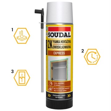 SOUDAFOAM 2K ПЕНА SOUDAL PISTOL 400мл