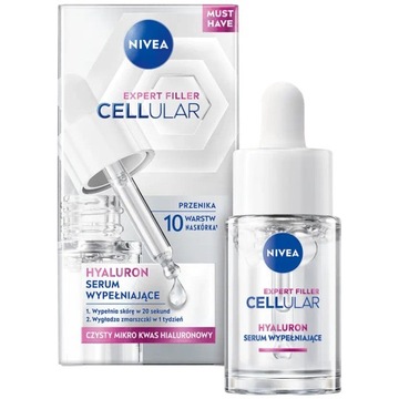 NIVEA SERUM DO TWARZY HIALURONOWE CELLULAR EXPERT FILLER WYPEŁNIAJĄCE 15ml