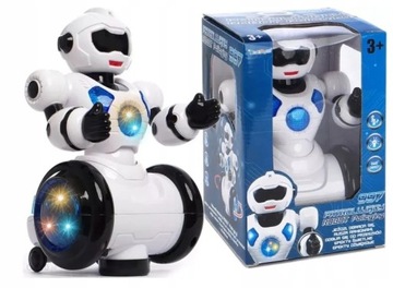 PATROLUJĄCY ROBOT POLICYJNY 997 ŚWIATŁO dźwięk