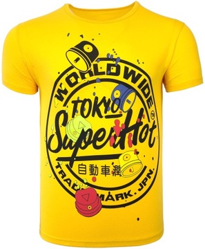 Koszulka męska t-shirt żółty TOKYO T1251 r. L
