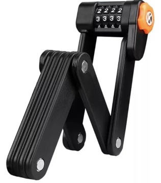 ВЕЛОСИПЕДНЫЙ ЗАМОК ДЛЯ ВЕЛОСИПЕДА, СКЛАДНОЙ КОМБИНИРОВАННЫЙ ЗАМОК, ЗАКАЛЕННАЯ СТАЛЬ