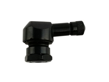 Zawór motocyklowy 90 st. Czarny 11.3 mm