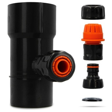 ДОЖДЕВОЙ УБОРНИК 90 ММ ДОЖДЕВОЙ ВОДОСБОРНИК ЖЕЛОБ-ВОССТАНОВИТЕЛЬ ЧЕРНЫЙ