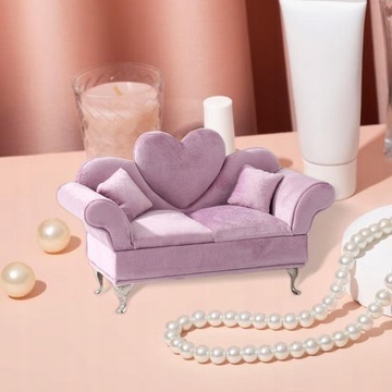 1/6 диван, шкатулка для драгоценностей, реалистичная сцена из жизни, кукольный домик, двухместный диван