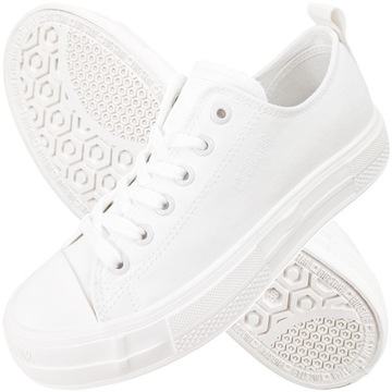 białe Trampki Damskie Big Star Klasyczne buty na platformie NN274853 38