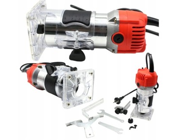 ЭЛЕКТРИЧЕСКИЙ ТРИМЕР РУЧНОЙ ФРЕЗЕРНЫЙ СТАНОК ПО ДРЕВЕСИНЕ РЕЖУЩИЕ ФРЕЗЫ 800ВТ 1/4