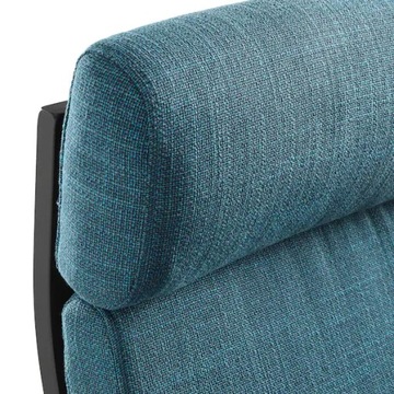 IKEA POANG Fotel czarnybrąz Hillared granatowy