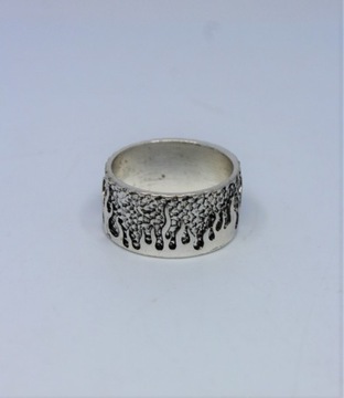 PIERŚCIONEK MĘSKI SREBRNY 098