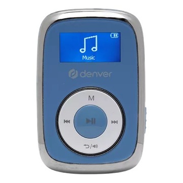 Odtwarzacz MP3 z wbudowaną pamięcią 16 GB Denver niebieski