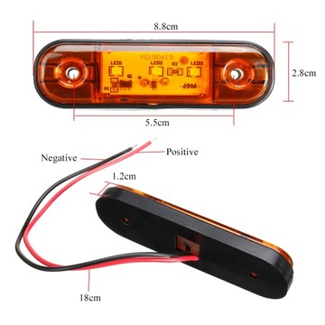 ЛАМПЫ ГАБАРИТНЫЕ ФОНАРИ СВЕТОДИОДНЫЕ ГАБАРИТНЫЕ ЗНАКИ НАБОР ИЗ 10 ШТ.