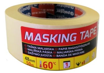 TAŚMA MALARSKA PAPIEROWA MASKUJĄCA 48 MM X 50MB