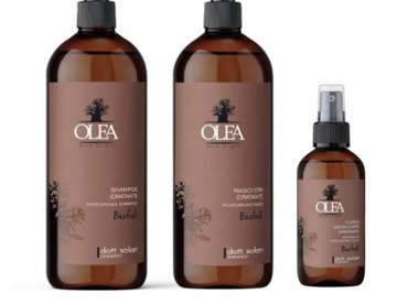 OLEA BAOBAB ZESTAW SZAMPON 1000ml MASKA 1000ml FLUID 150ml