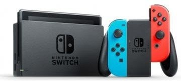 Nintendo Switch Неоновый красный и синий Joy-Con