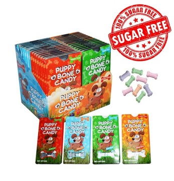 Cukierki pudrowe Kości Puppy Bone Candy 10g 30szt