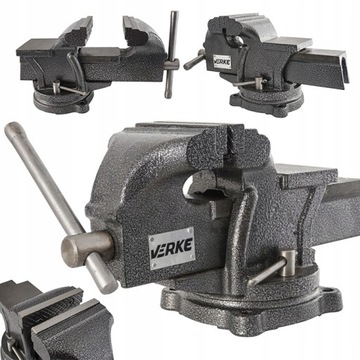 IMADŁO ŚLUSARSKIE OBROTOWE Z KOWADŁEM ŻELIWNE 200mm SOLIDNE HARTOWANA STAL