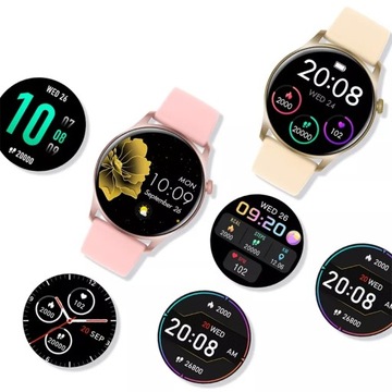 ЖЕНСКИЕ ВОДОНЕПРОНИЦАЕМЫЕ СПОРТИВНЫЕ СМАРТ-ЧАСЫ, 2 РЕМЕШКА