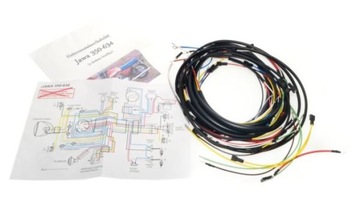 Instalacja Jawa 350 typ 634 6V z dwoma zegarami
