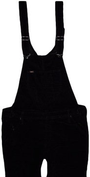 LEE ogrodniczki BLACK sztruks BIB LOGGER _ M 38