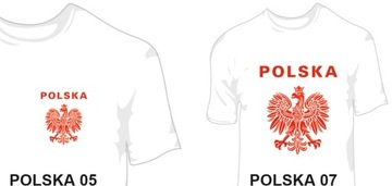 koszulka kibica, Polska, dwa nadruki - M