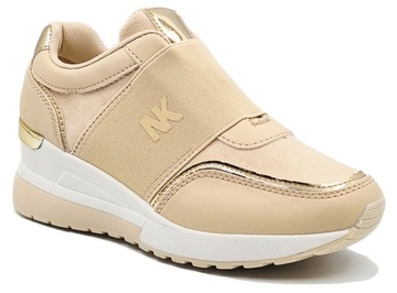 Buty Sportowe Sneakersy Damskie Adidasy Beżowe 39