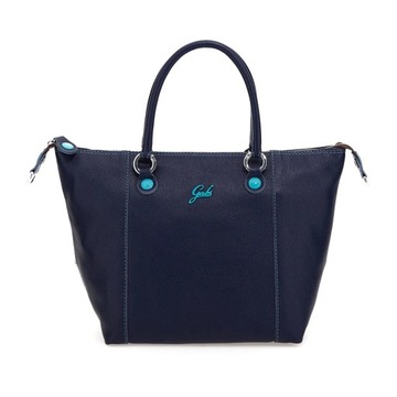 Gabs Bag G3 Plus M Ruga Handbag Leather Blue Ink Woman