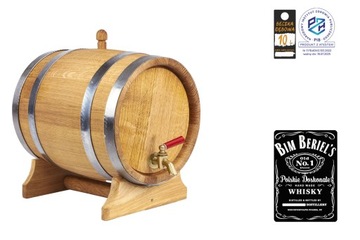 ANTAŁEK Beczka dębowa 10L na whisky bimber wino nalewki (z Atestem PZH)