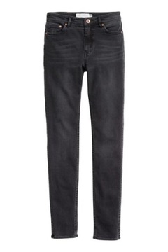 H&M Skinny Regular Jeans Spodnie damskie czarne 34