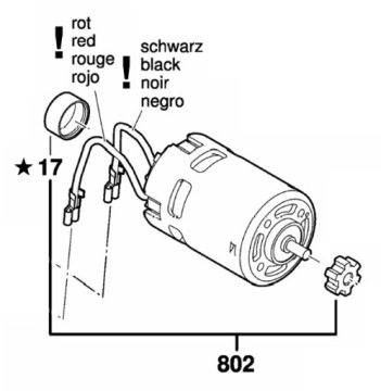 Мотор BOSCH ДЛЯ Шлифмашины GWS18 V-Li 18v 125