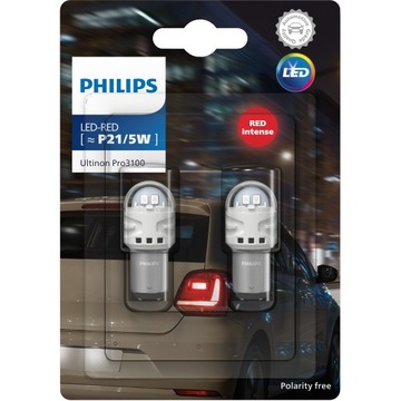 PHILIPS PHILIPS Ultinon Pro3100 P21/5W КРАСНЫЕ светодиодные лампы