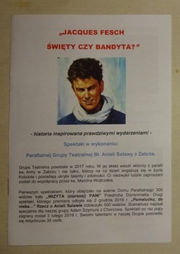 PROGRAM TEATRALNY - JACQUES FESCH - ZABRZE - NOWY