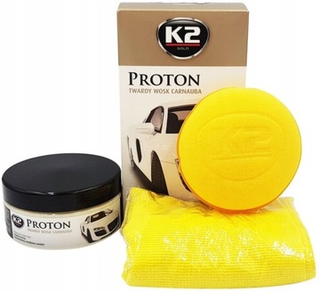 K2 PROTON CARNAUBA ТВЕРДЫЙ ВОСК ДЛЯ АВТОМОБИЛЬНОГО БЛЕСКА С ГИДРОФОБНЫМ ЭФФЕКТОМ