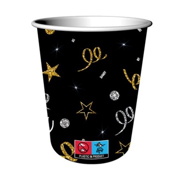 БУМАЖНЫЙ СТАКАН «40-ЛЕТИЙ ДЕНЬ РОЖДЕНИЯ» 240МЛ, 6 ШТ.