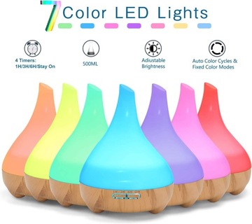 Aroma dyfuzor nawilżacz powietrza spa 17 light woo
