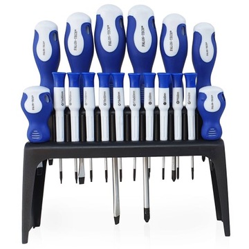 F НАБОР ОТВЕРТОК ПОДСТАВКА ДЛЯ ОТВЕРТОК 18 ШТ. МАГНИТ