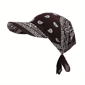 Chustka Paisley Print Turban Czapka Wiązana Headwrap Damska Czapka Z Daszki
