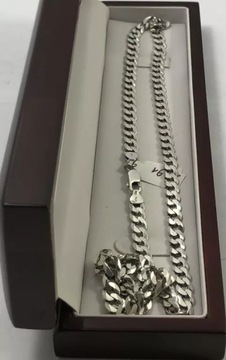 SREBRNY ŁAŃCUSZEK 31,91GR 925