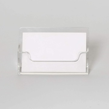 Подставка для визиток, горизонтальная, бесцветная визитница, дисплей, карман из плексигласа