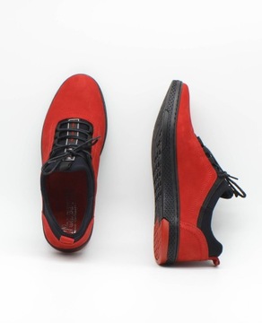 ПОЛЬСКИЕ МУЖСКИЕ КОЖАНЫЕ ТУФЛИ K24 RED 42