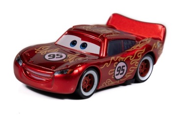 MATTEL CARS AUTA ZYGZAK McQUEEN METALIC Z PŁOMIENIAMI 1:55 z PL