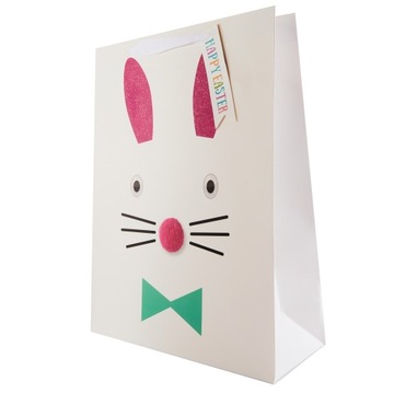 TORBA PREZENTOWA ZAJĄCZEK 30x40CM RÓŻNE WZORY WIELKANOC