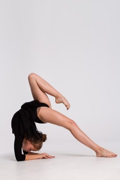 BODY BALETOWE STRÓJ NA RYTMIKĘ TANIEC AKROBATYKĘ RĘKAW 3/4 158