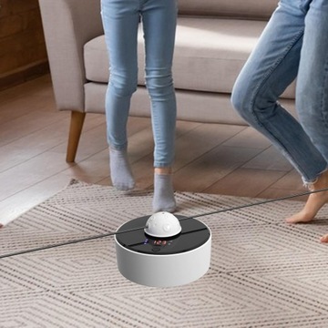 Скакалка Интеллектуальная, тихая скакалка для игр, белая