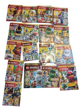 Огромный набор из 15 различных листовок, плакатов с заданиями по комиксам lego ninjago.