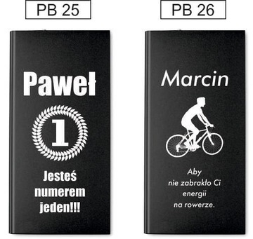 Power Bank z grawerem - pojemność 4000mAh