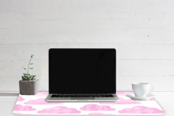 Защитный коврик для стола Розовые облака 90х45см