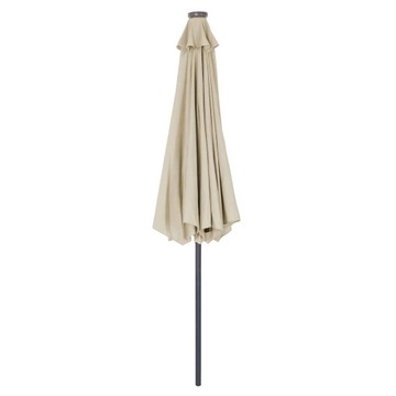 DUŻY PARASOL OGRODOWY O ŚREDNICY 270CM Z KORBĄ LED